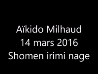 Irimi nage sur Shomen uchi