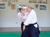 Yokomen shiho nage au tanto