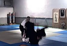 Gyaku hanmi katate dori, kokyu nage avant