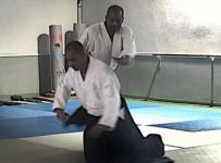 Hanmi handashi wasa, ushiro ryo kata dori, kokyu nage